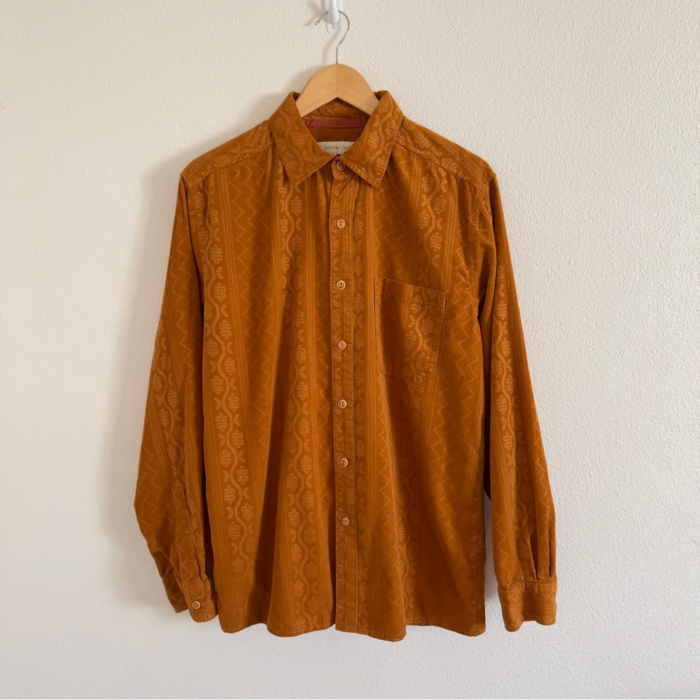 Mens Corduroy Button Up Shirt